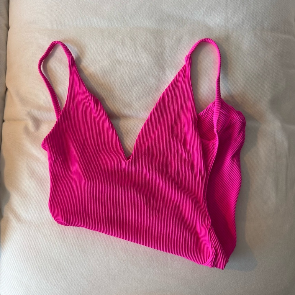 Topshop Pink One Piece Swimsuit